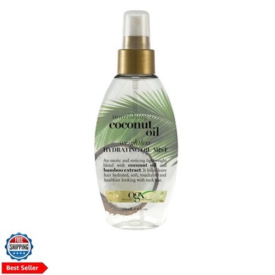 OGX Nourishing + Coconut Oil Weightless Hydrating Oil Hair Mist, Lightweight ...