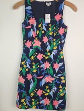 J.Crew Floral Basketweave Square-neck Dress NWT Size 0