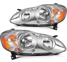 Headlamp For Toyota For Corolla 2003-2008 Headlights Assembly Set Chrome Housing Headlamp For Toyota For Corolla 2003-2008 Headlights Assembly Set Chrome Housing