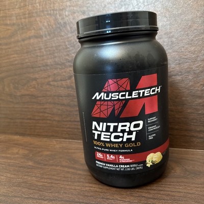 Muscletech Nitro Tech 100% Whey Gold Ultra-Pure Formula Vanilla Cream 2.0lbs