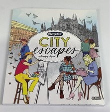 Crayola City Escapes Coloring Book 40 Pages Adults Kids Creative Art