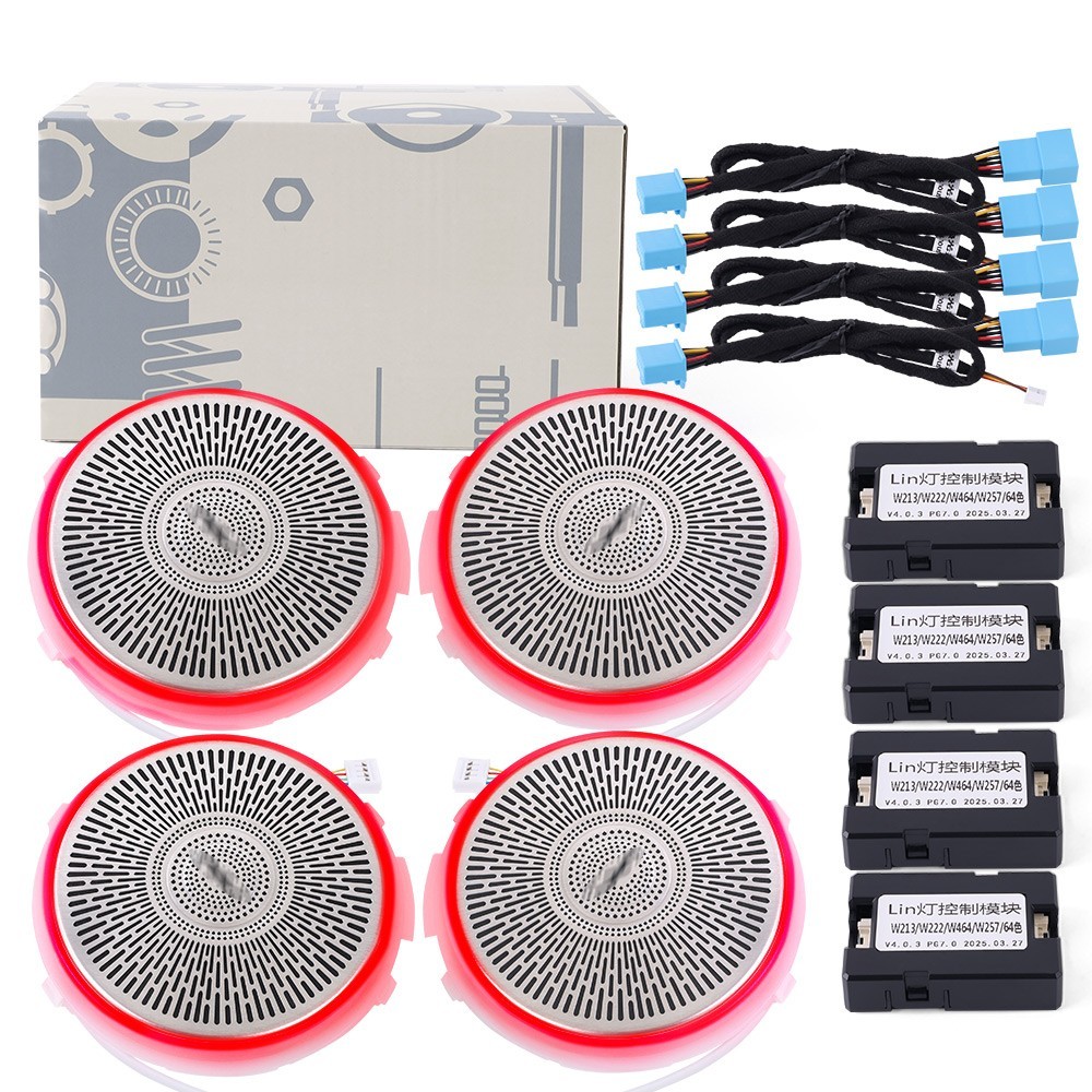 W464 64 Color LED Speaker Cover Ambient Light For Mercedes Benz W213 w222 W205