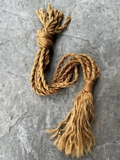 Vintage Macrame Jute Plant Hanger Large Planter Basket BOHO Twist Hanging