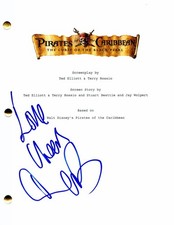 ORLANDO BLOOM SIGNED AUTOGRAPH "PIRATES OF THE CARIBBEAN" FULL MOVIE SCRIPT