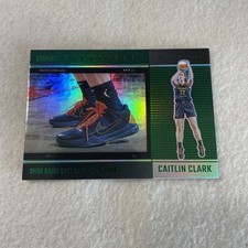 2025 Panini Chronicled Caitlin Clark SHOE GAME GREEN HOLO FOIL # 78 Fever