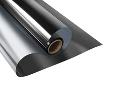 Black One Way Window Privacy Film Daytime Mirror Tint Sun Blocking 23x78 New