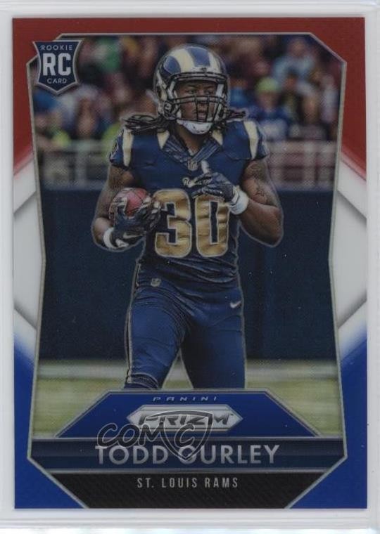 2015 Panini Prizm Rookies Red White & Blue Todd Gurley II #291 Rookie RC 17pt