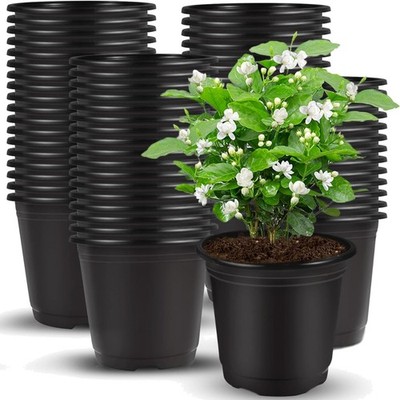 150 Pflanztöpfe 10cm Kunststoff Blumentöpfe für Sukkulenten Stecklinge Setzlinge
