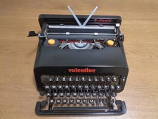 Olivetti Valentine S Typewriter Black 1969 Spain Model – Works – Clockwork Orang thumbnail