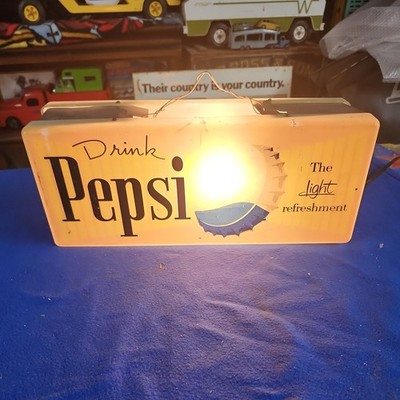 Double sided pepsi refreshment light 151/4''×6''×41/2