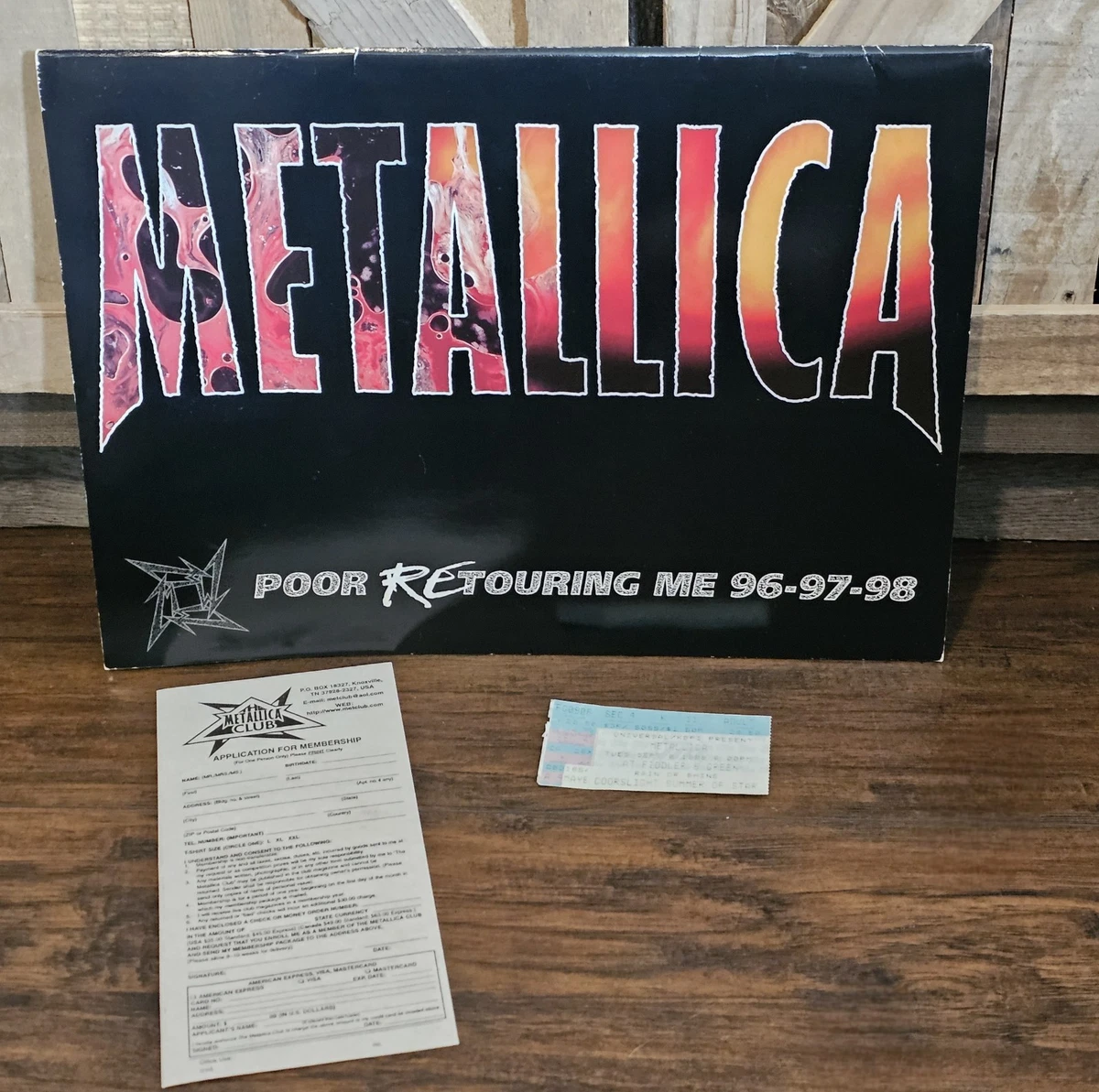 Original Metallica Concert Memorabilia for sale | eBay