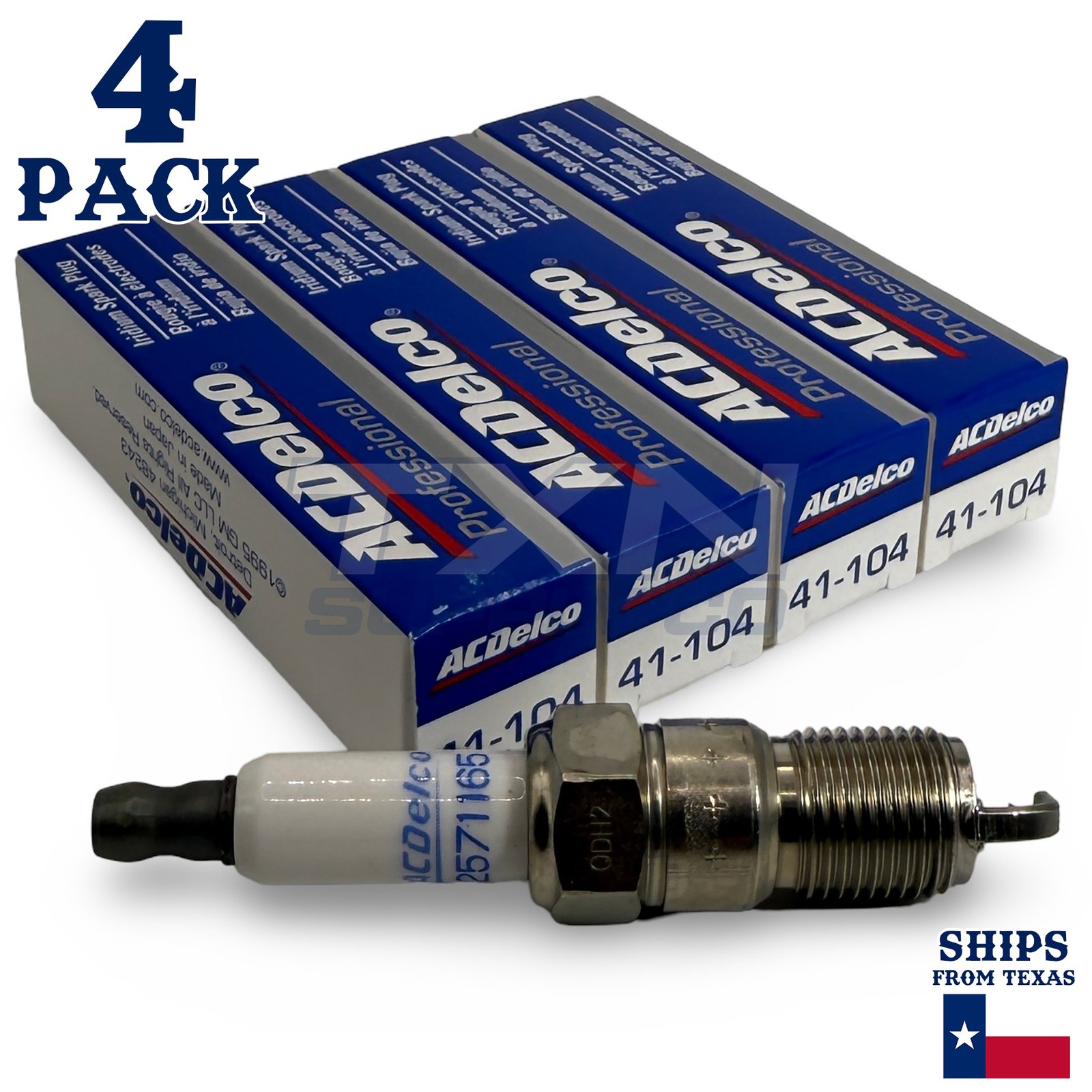 4 Pack Genuine GM ACDelco Iridium Spark Plugs 41-104