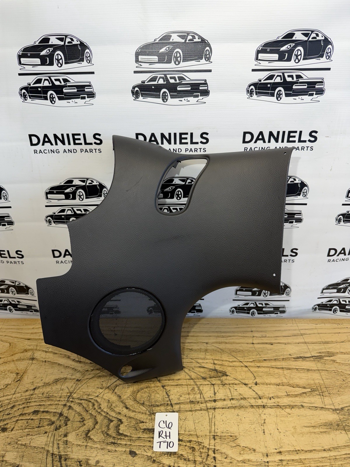 05-13 CHEVROLET CORVETTE C6 REAR RIGHT SIDE UPPER QUARTER TRIM PANEL BLACK OEM