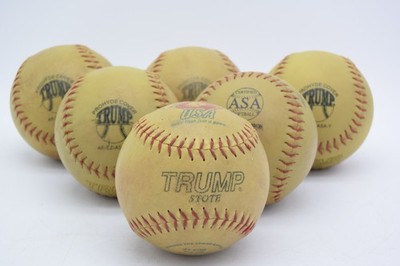 Half Dozen (6) Softballs Trump Stote USSSA Classic