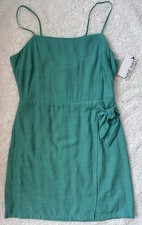 Nine West Mint Green Tie Waist Mini Dress Siz...