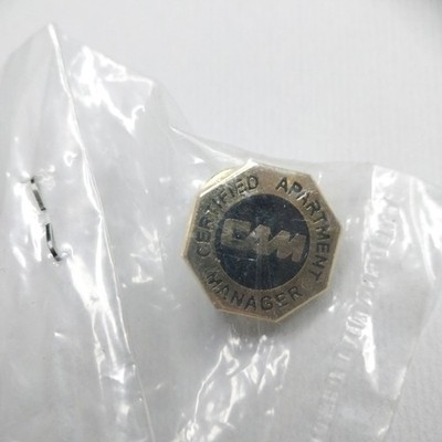 Certified Apartment Manager CAM Hat Jacket Pin Pinback