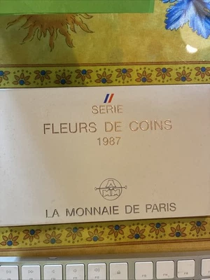 France 1987 FDC COFFRET 12 pieces monnaie de paris fleurs de coin - Photo 1/2