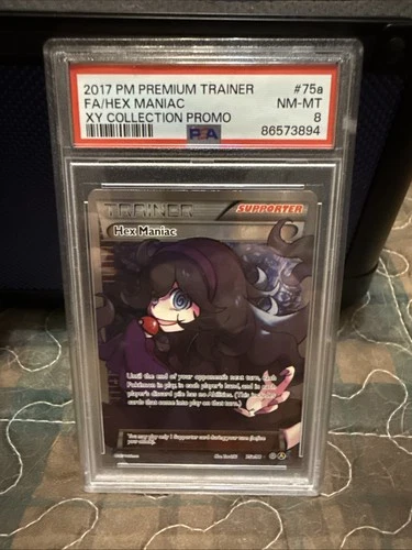 2017 Pokémon Premium Trainer XY Collection Promo FA Hex Maniac 75a/98 PSA 8 NM