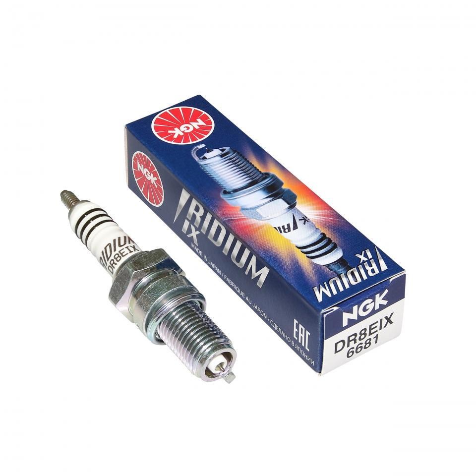 Bougie NGK DR8EIX pour moto Yamaha 125 SR de 1982 à 2004