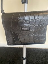 BNWOT Women's Osprey Pebbled Leather Crossbody Bag In Black