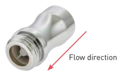 Dual Check Valve Adapter 1/2  NPT Female x Male 1/2  NPT Faucet Shower Retrofit