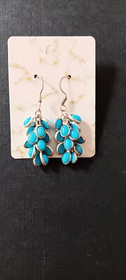 Howlite Bunch Of Grapes Earrings 