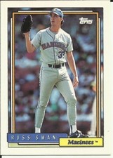 1992 TOPPS Baseball Card #588 Russ Swan MARINERS