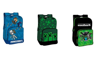 Minecraft Rucksack Schulrucksack Tasche  3 Varianten  Maße: 35 x 25 x 12 cm
