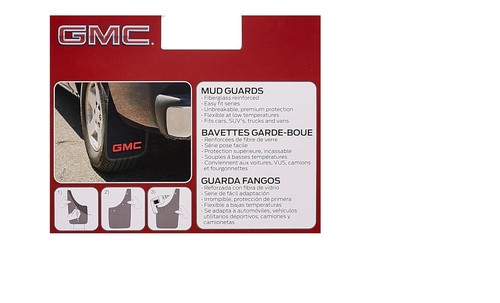 Pair of GMC Truck Logo Easy Fit Mud Splash Guard Flap 11"x19" Set of 2 Universal - Picture 5 of 6