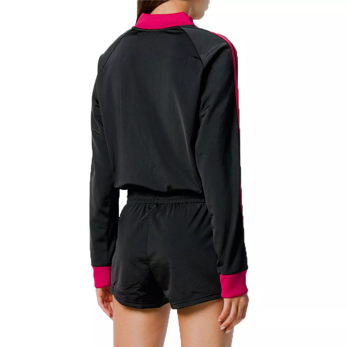Adidas Originals Lf Onepiece Jumpsuit Track Top Shorts Black Pink