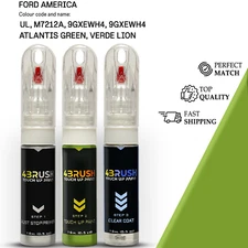 for FORD AMERICA UL,M7212A,9GXEWH4 ATLANTIS GREEN,VERDE LION Touch Up Paint Kit