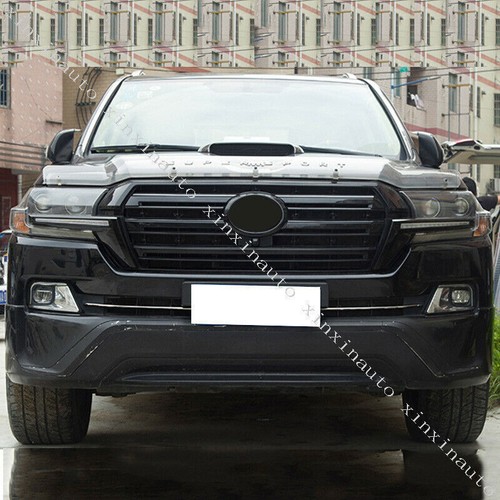 Steel Chrome Front FogLight Molding Trim Strip For Toyota Land Cruiser LC200 16+ - Picture 2 of 7