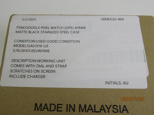 Google GA03119-US Pixel Watch GPS 40 mm boîtier en acier inoxydable noir mat [DJ494] - Photo 2 sur 7