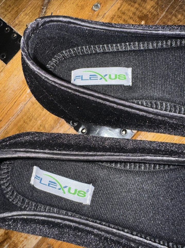 Flexus by Spring Step Textile Slippers Roseloud NWOB Black US Sz 9 - Image 3 of 4