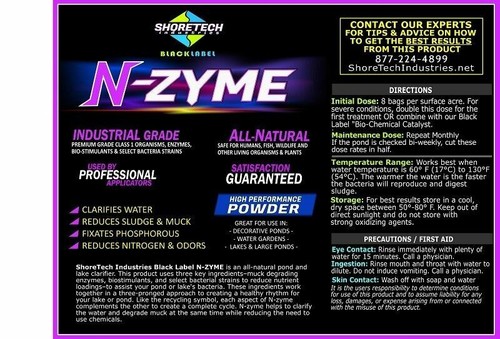 N-Zyme | Clarificador de agua ecológico de estanques y lagos bacterias en polvo - Imagen 2 de 2
