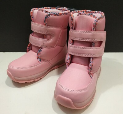 Girl Pink light up Carters snow boots Size 10