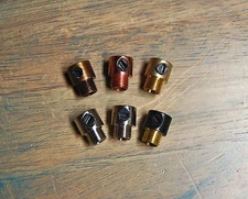 Metal Strain Relief Piece & Set Screw, Threaded Cord Grip - Cloth Wire, Pendants