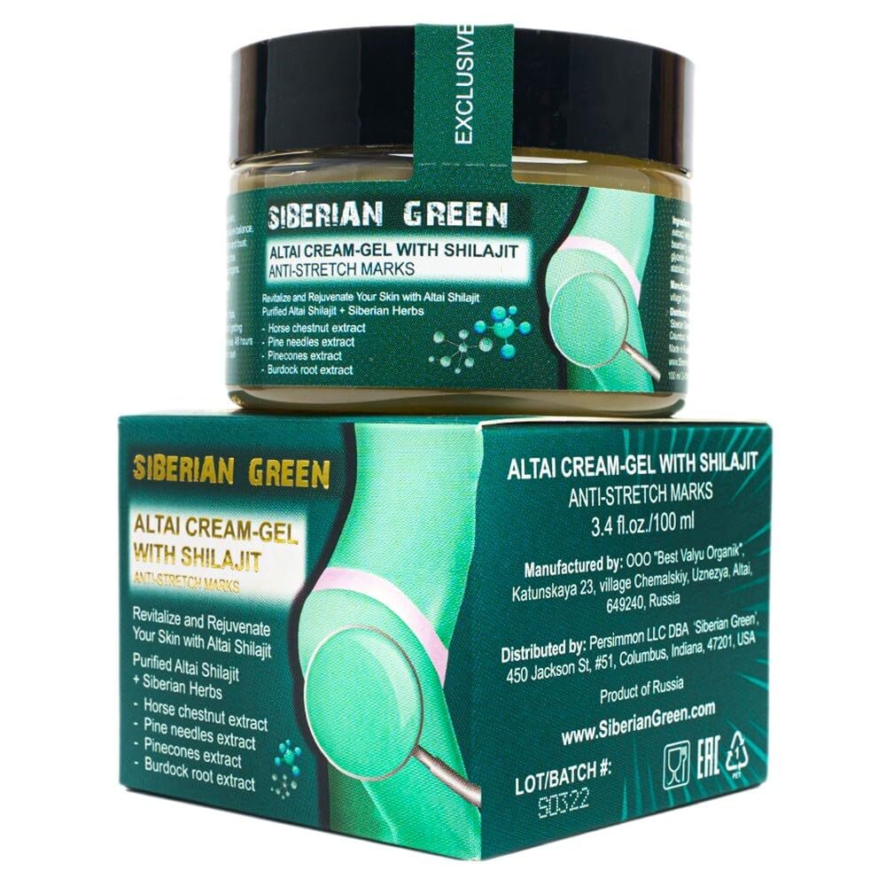 Siberian Green Altai Crema Gel "Anti Smagliature" con Shilajit ed Erbe (y4g)