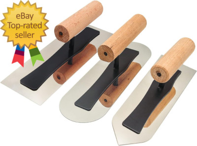 Stainless Steel Venetian Plaster Japanese Finishing Trowel Set 3 PC Art Paint