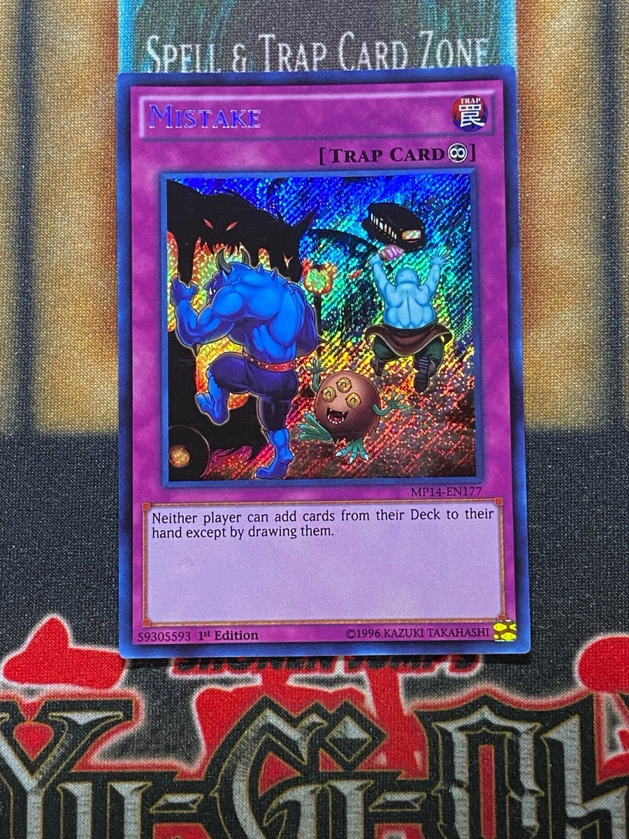 Yugioh Mistake MP14-EN177 Secret Rare 1st Ed NM