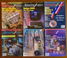 Commodore Amiga Amazing Computing Magazine 1992 6 Issues Amiga 500 2000 1000