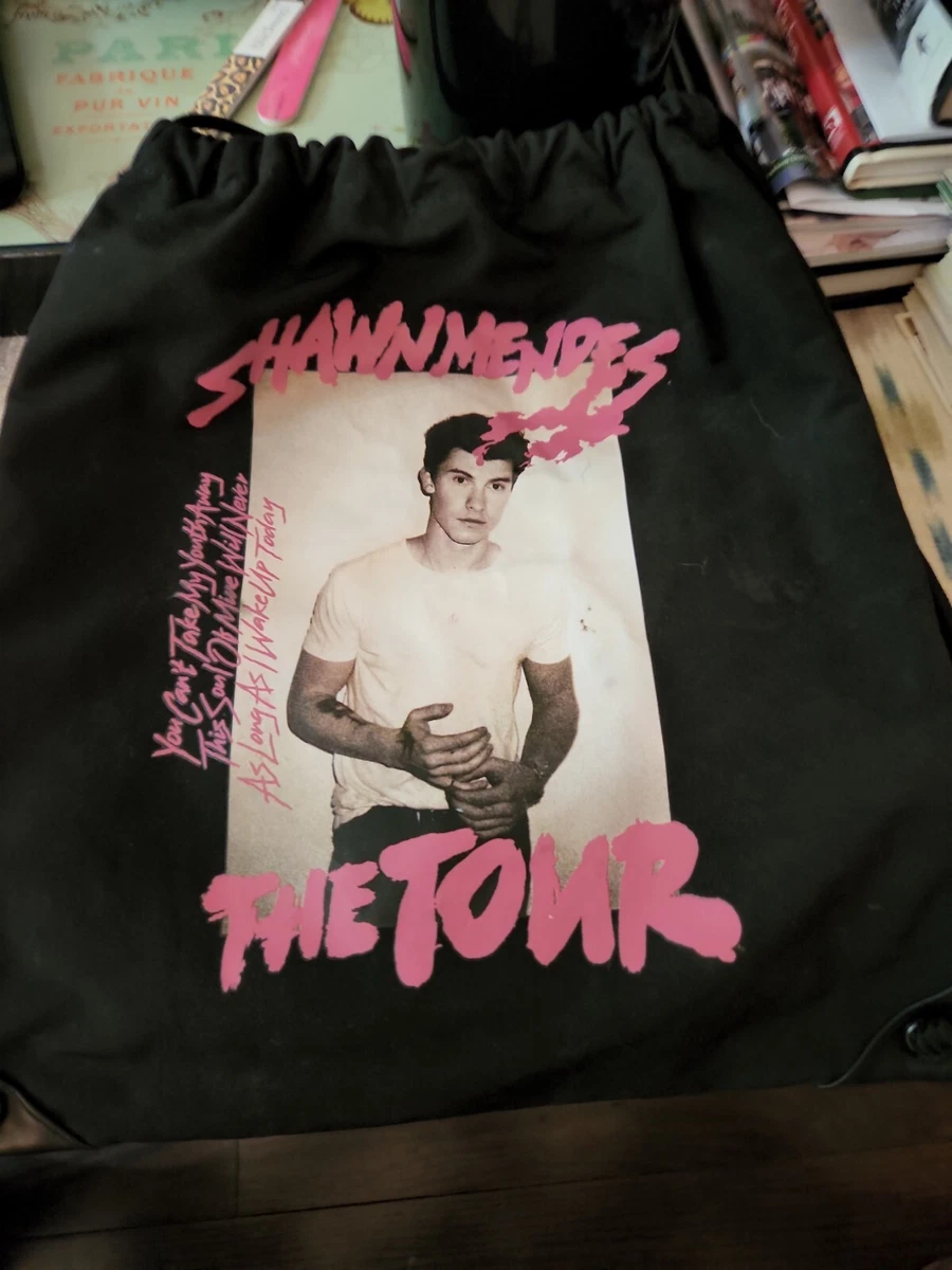 Shawn mendes drawstring bag sale