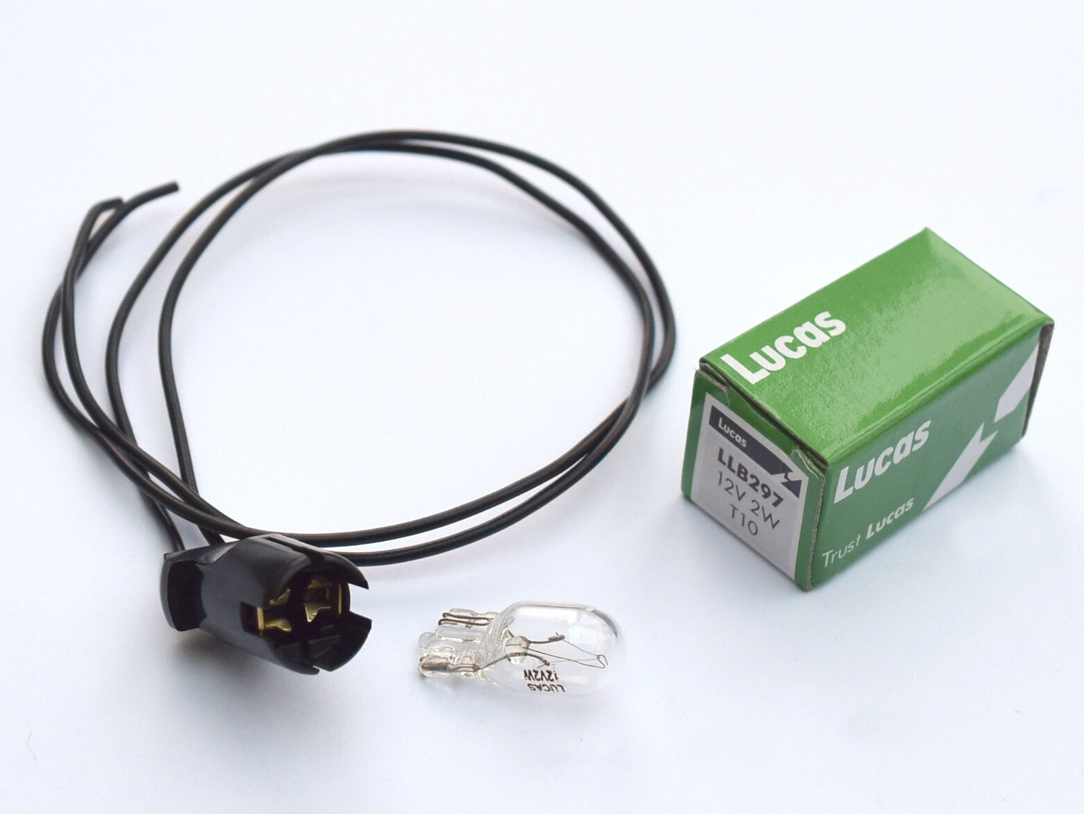Smiths Gauge Bulb Holder 13H1927 & Lucas LLB297 / 2132 Capless Wire End