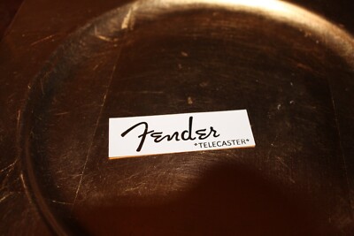 Telecaster Vintage Decal Spaghetti Schrift in Waterslide      Gold Hochglanz