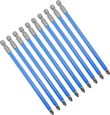 Uenhoy 10 Pcs Magnetic Phillips Screwdriver Bits Set 6 Inch Long anti Slip Phill