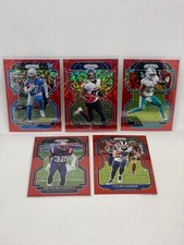 2022 Prizm Red No Huddle 5 Card Lot Jermar Jefferson Tyler Higbee McCourty /50