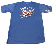 New OKC Oklahoma City Thunder Mens Sizes L-3XL-Tall Majestic Blue Shirt
