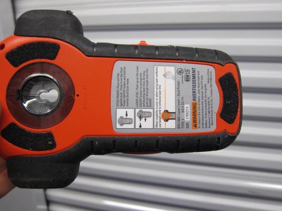 Black & Decker BDL100S Bullseye Laser Level Stud Finder eBay
