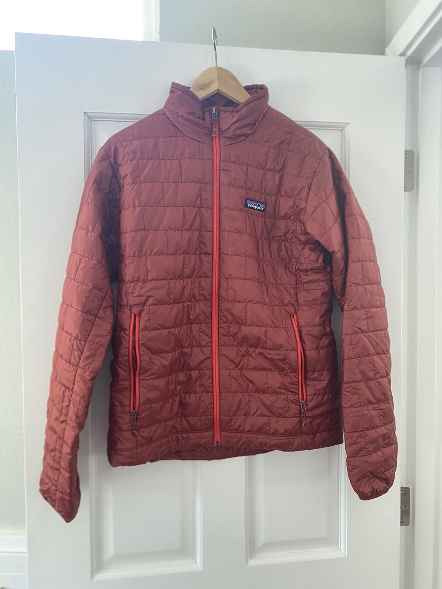 Patagonia Nano Puff Jacket for Men Size Small Red Puffer