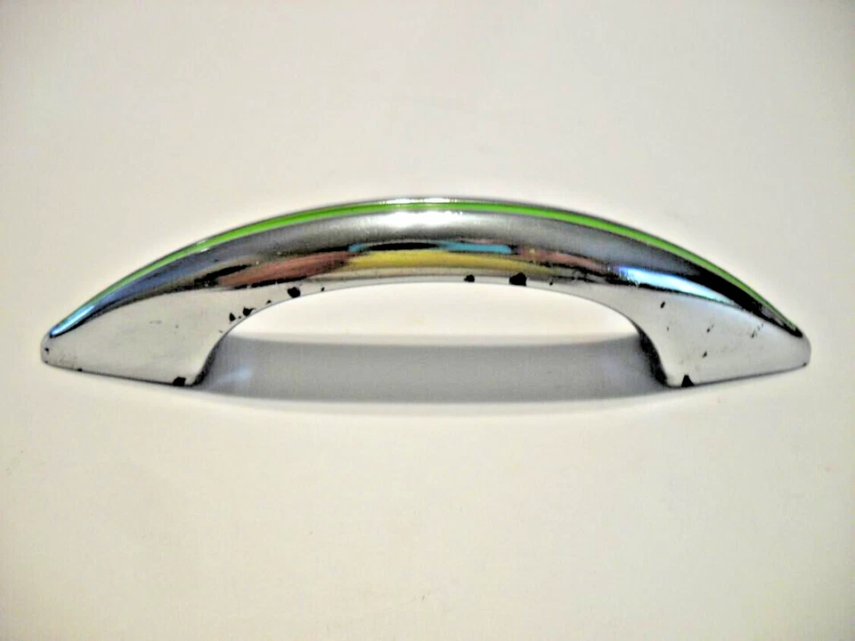 Puxadores de gaveta cromados vintage com maçanetas de porta de armário linha verde fechadura nacional - Imagem 2 de 4